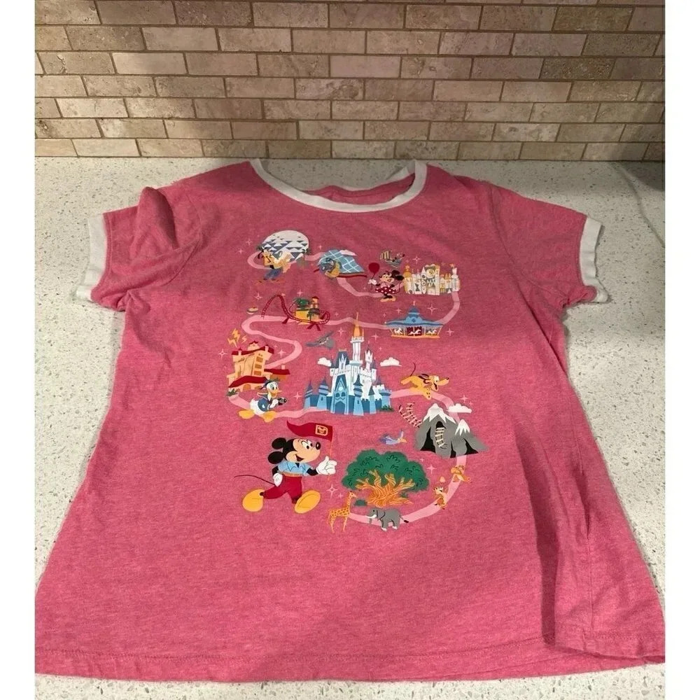 Disney Parks Park Life T-Shirt PINK  #113‎